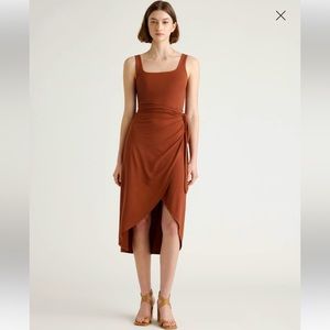 Quince Tencel Jersey Side Tie Dress - Small